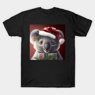 Christmas Santa Koala Bear T-Shirt